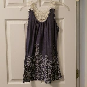 Lace strap tank
